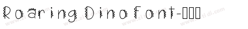 Roaring Dino Font字体转换